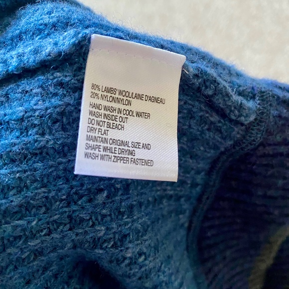 Mens Zippered Sweater With Elbow Patches - Picture 3 of 4